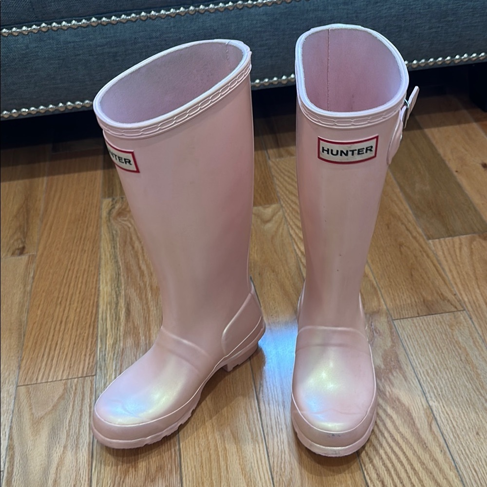 Hunter Kids Pink Rain & Snow Boots
